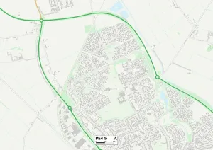 PE - Peterborough Prints: Peterborough PE4 5 Print Map Sector
