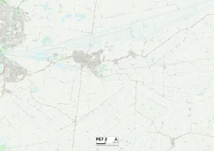Peterborough PE7 2 Print Map Sector