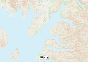 Highland PH41 4 Postcode Sector Print Map