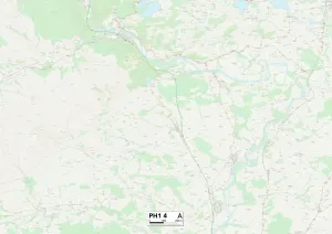 Perth and Kinross PH1 4 Print Map Sector