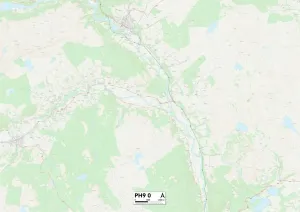 Perth and Kinross PH9 0 Print Map Sector
