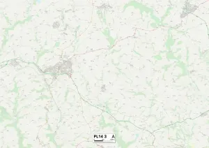 PL - Plymouth Prints: Cornwall PL14 3 Print Map Sector