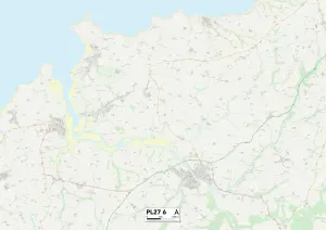 PL - Plymouth Prints: Cornwall PL27 6 Print Map Sector