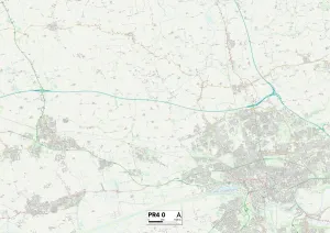 Fylde PR4 0 Print Map Sector Poster