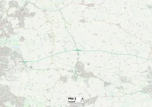 Fylde PR4 3 Print Map Sector