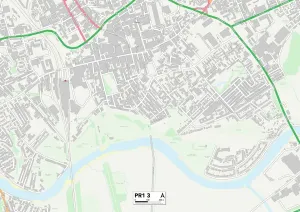 Preston PR1 3 Print Map Sector