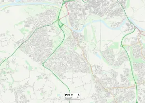 Preston PR1 9 Print Map Sector