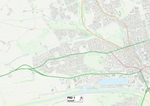 Preston PR2 1 Print Map Sector