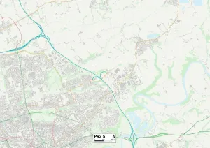 Preston PR2 5 Postcode Sector Print Map