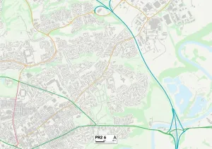 Preston PR2 6 Print Map Sector