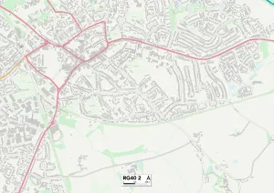 RG - Reading Prints: Wokingham RG40 2 Print Map Sector