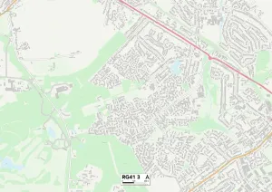 RG - Reading Prints: Wokingham RG41 3 Print Map Sector