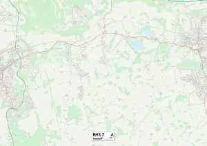 Mole Valley RH3 7 Print Map Sector