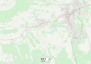 RH4 3 Print Map of Redhill Area