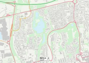 RM16 6 Postcode Sector Print Map