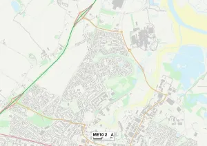 ME - Rochester Prints: Swale ME10 2 Print Postcode Sector Map