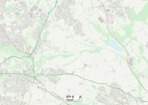 Barnsley S71 5 Postcode Sector Print Map
