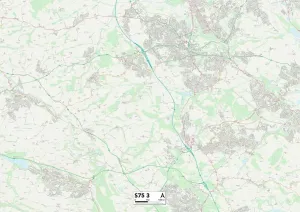 S - Sheffield Prints: Barnsley S75 3 Print Map Postcode Sector