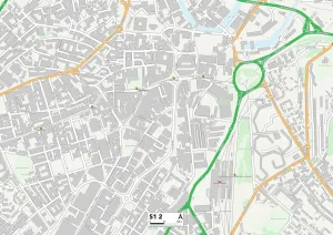 Sheffield S1 2 Print Map Sector