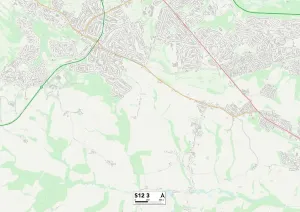 Sheffield S12 3 Print Map