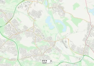 Sheffield S13 9 Print Map Sector