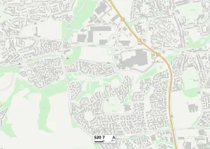 Sheffield S20 7 Postcode Sector Print Map