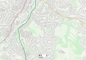 S - Sheffield Prints: Sheffield S8 9 Print Map Sector