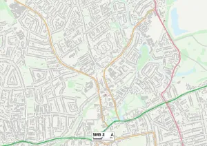 SM - Sutton Prints: Sutton SM5 2 Print Map Sector
