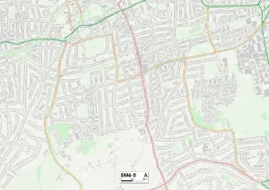 Sutton SM6 0 Print Map Sector