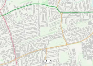 Sutton SM6 8 Print Map Sector Guide