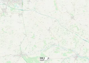 Kennet SN8 2 Postcode Sector Print Map