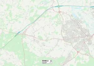 New Forest SO40 2 Print Map