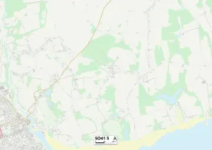 New Forest SO41 5 Print Map