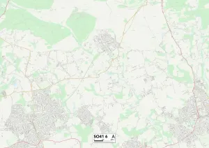 SO - Southampton Prints: New Forest SO41 6 Print Map