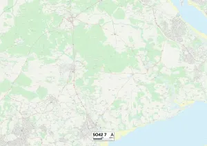 New Forest SO42 7 Print Map