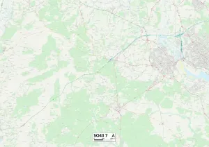 New Forest SO43 7 Print Map