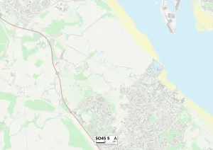 SO - Southampton Prints: New Forest SO45 5 Print Map