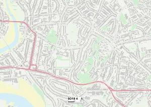 Southampton SO18 4 Print Map Sector