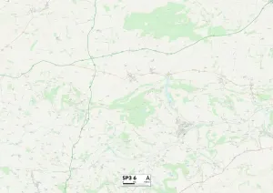 Wiltshire SP3 6 Print Map Sector