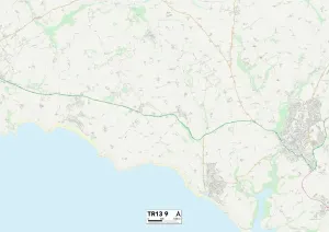 Cornwall TR13 9 Print Map Sector