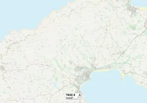 TR - Truro Prints: Cornwall TR20 8 Print Map Sector