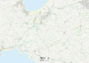 Cornwall TR27 6 Postcode Sector Print Map