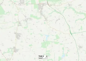 TS28 5 Print Map of County Durham Postcode Sector