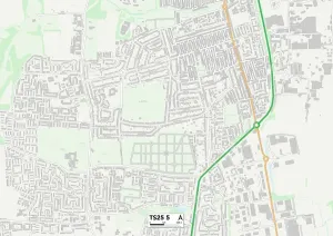 Hartlepool TS25 5 Print Map