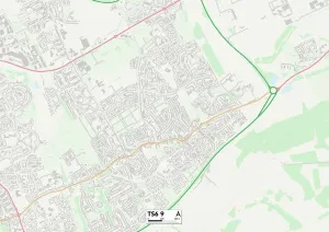 Redcar & Cleveland TS6 9 Print Map