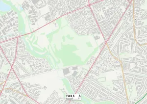 Hounslow TW4 5 Print Map Sector