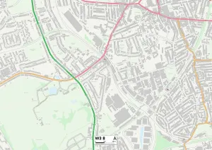 Ealing W3 8 Print Map Sector