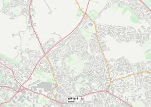 Kirklees WF16 9 Print Map Sector