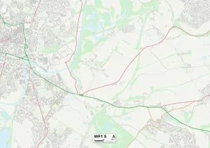 Wakefield WF1 5 Print Map Sector