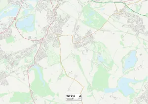 WF - Wakefield Prints: Wakefield WF2 6 Postcode Sector Print Map